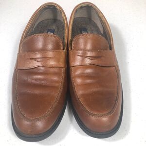 Bass Brown Leather Penny Loafers Mens 10.5M Preppy Casual Quiet Luxury Old Money